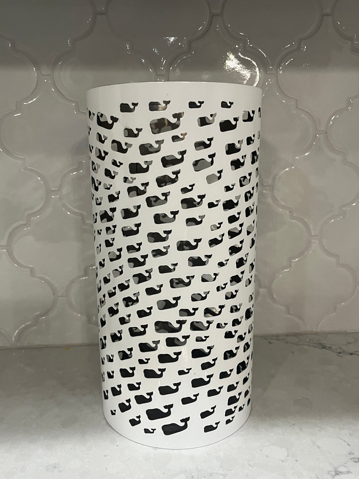135 Vineyard Vines Target collab candle holder for 4x7 inch pillar candle, LN