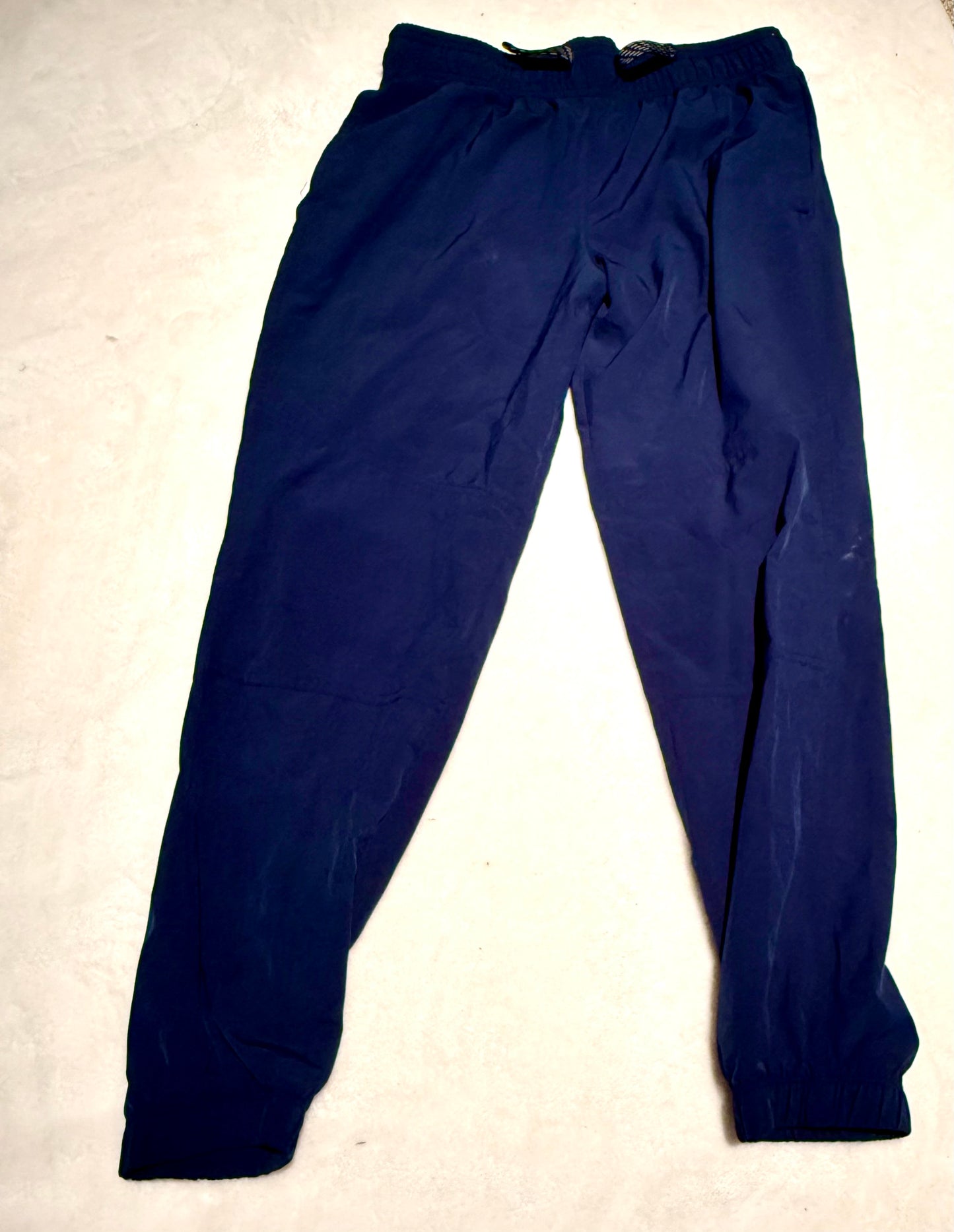 136 EUC navy blue jogger pants 10/12