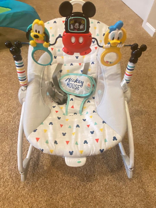 Mickey bouncer seat. Infant to toddler rocker