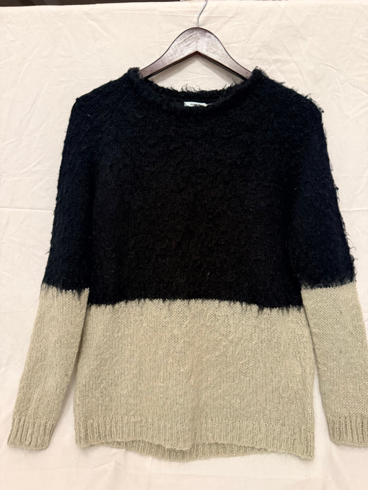 #143 Kimchi Blue mint/black fuzzy sweater women’s size XS