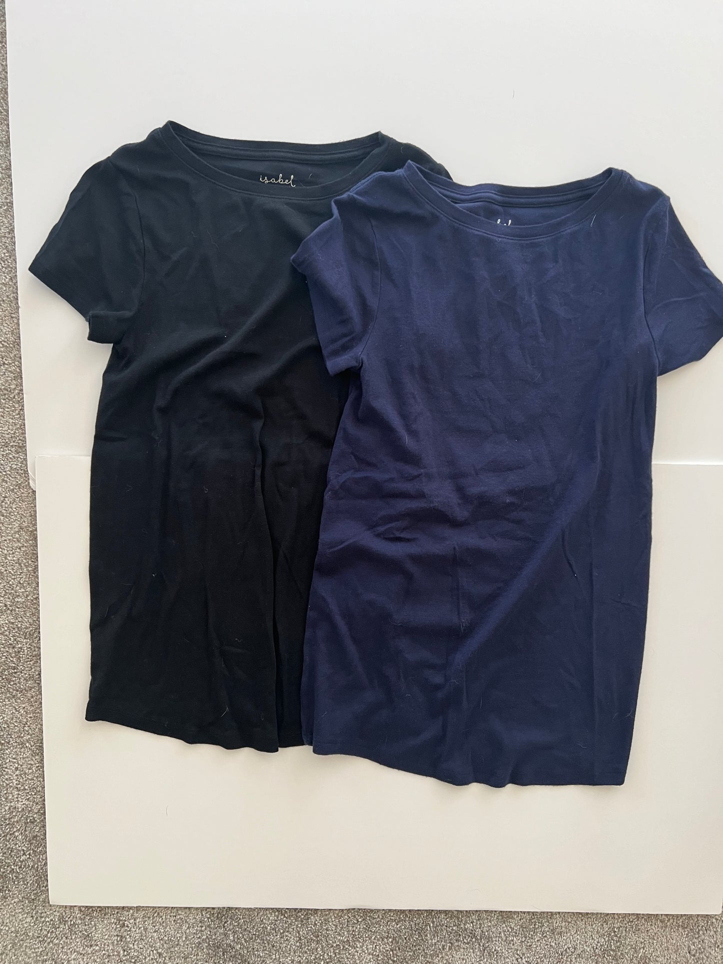 Isabel Maternity Navy and Black Shirts Size S