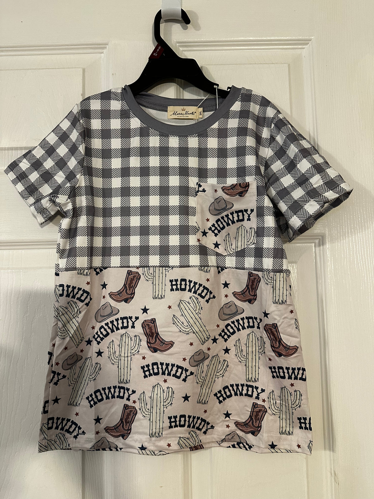#171 Boy’s Size 7 Howdy Cowboy Shirt- NWT