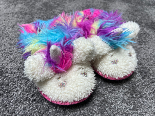 Dearfoam Unicorn slipper shoes, toddler girl, size 7-8
