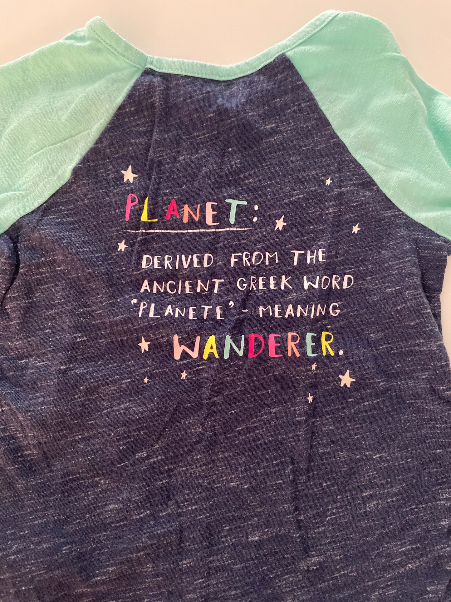 #117-Girls 4T, Jumping Beans Gabby’s Dollhouse Shirt & Cat& Jack Planets Shirt, GUC