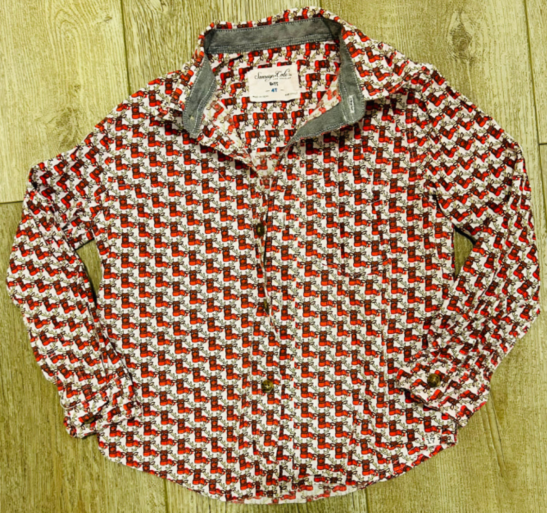 Sovereign Code 4t Reindeer Button Up