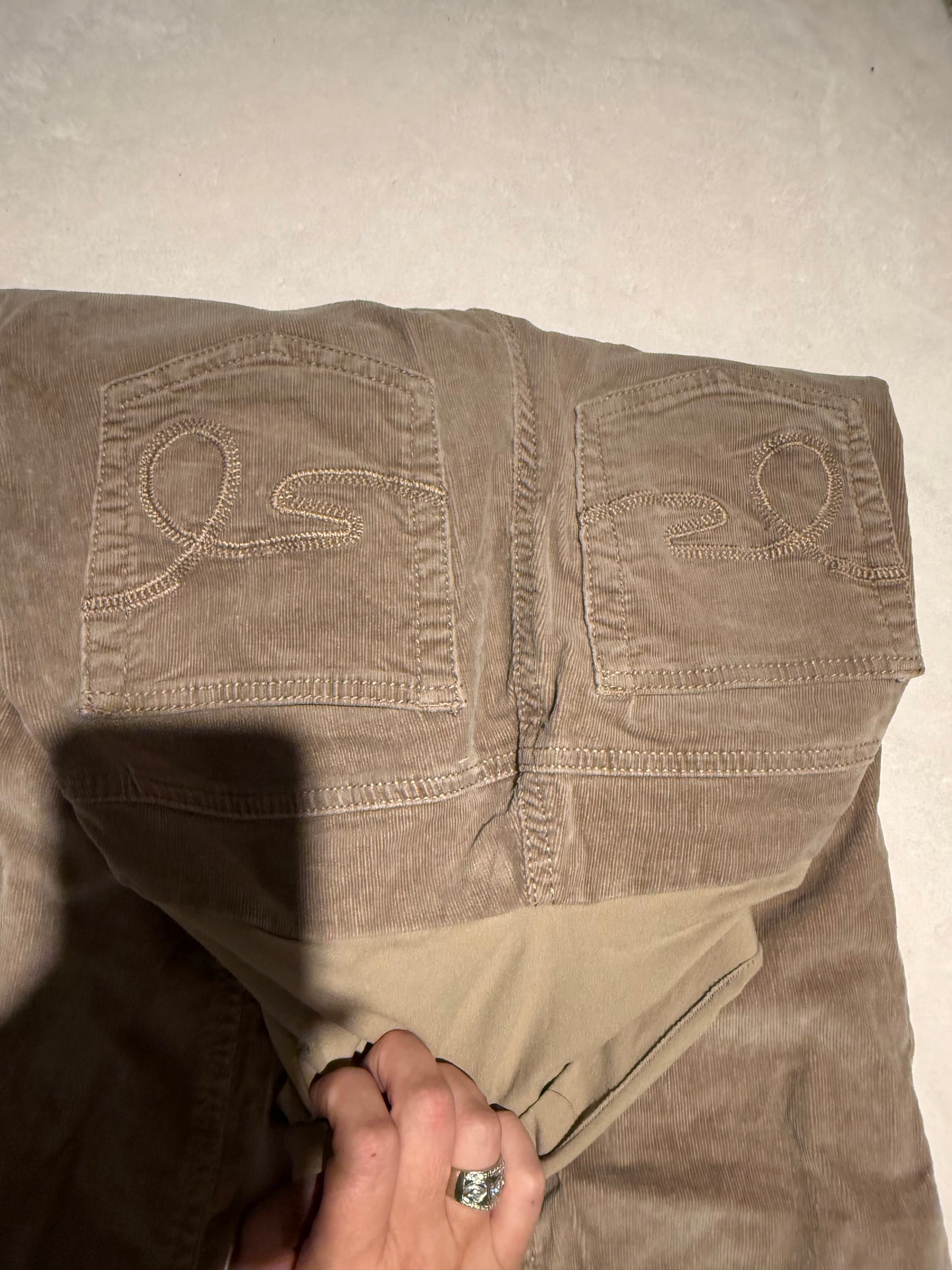 136 EUC XS corduroy flare pants maternity