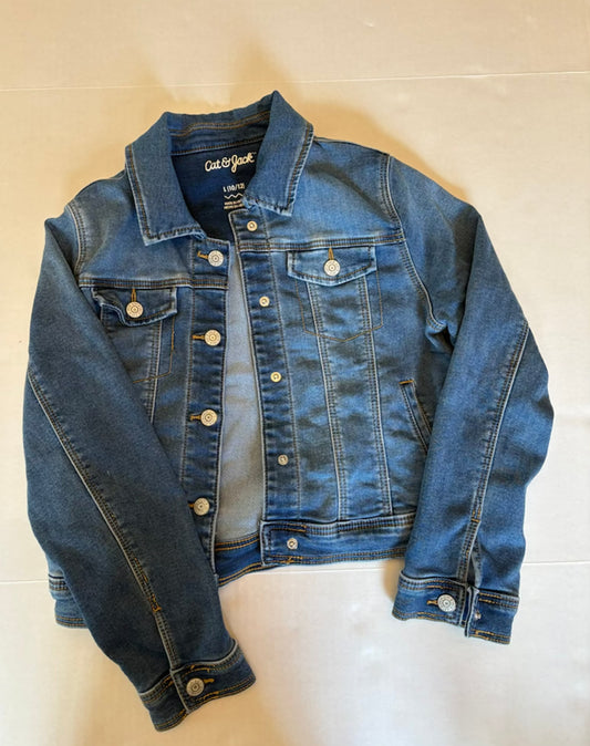 Reduced Seller 121 VGUC Cat and Jack Jean Jacket Girls size 10/12