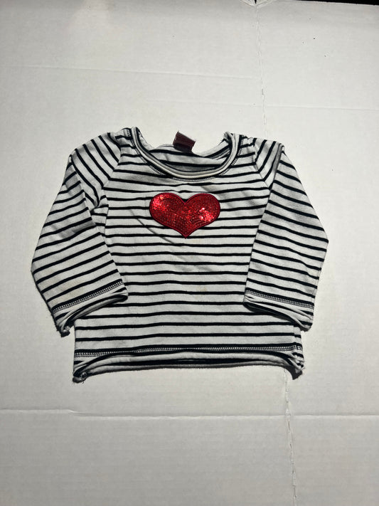 #98 Girls 12mo Heart Top