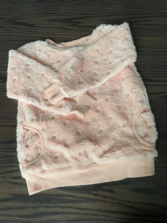 Tahari - Girls Size 5 - Pink Fuzzy Sweatshirt 45242
