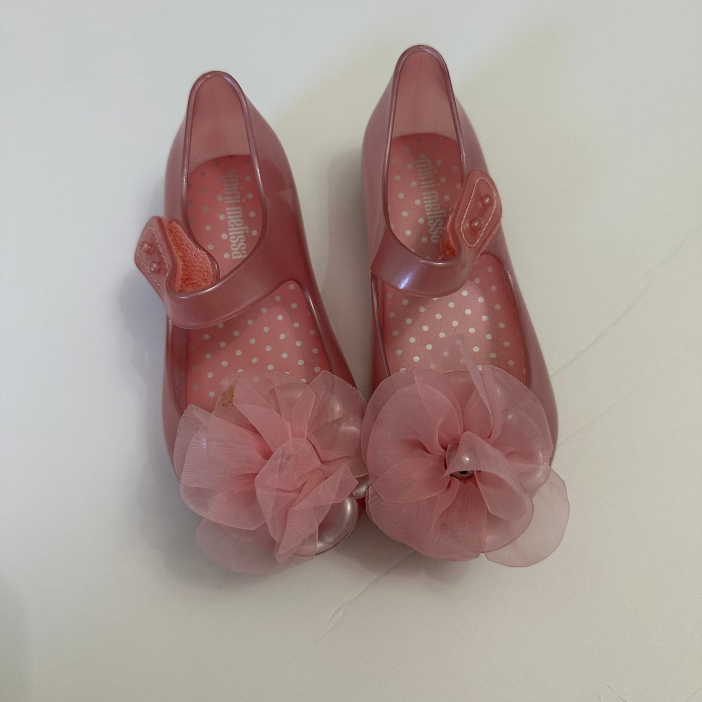 #162 Mini Melissa Pink shoes sz 8
