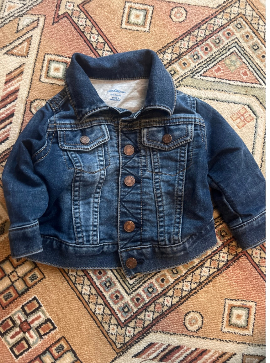 80b 0-6 month lined Jean jacket