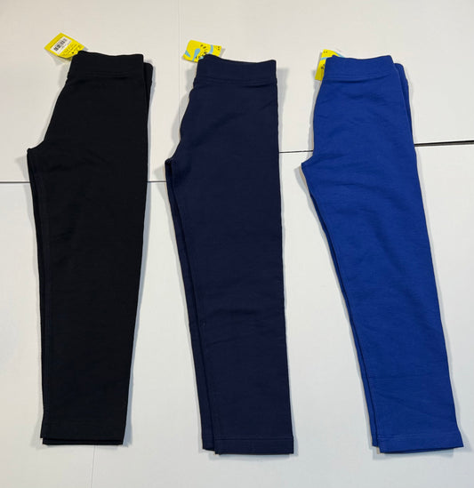 #180 Girls 5 NWT Primary Legging Bundle - Black, Navy and Blue