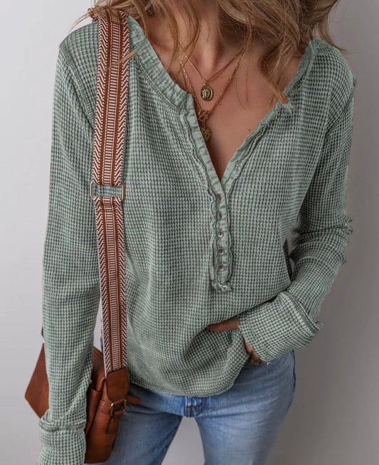 #28 REDUCED NEW Women’s Henley - Size L
