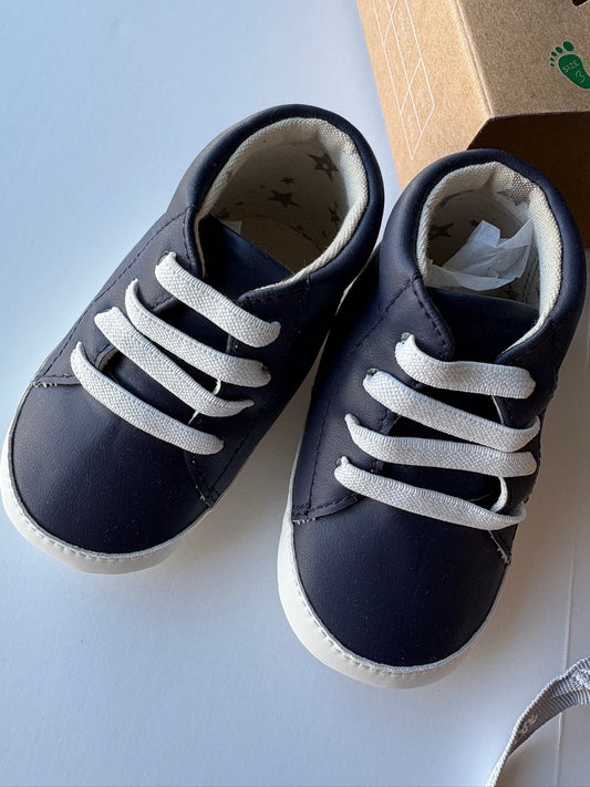Seller #105 - Size 9-12M Boys Jujube Navy Blue Baby Sneakers/Shoes New in Box