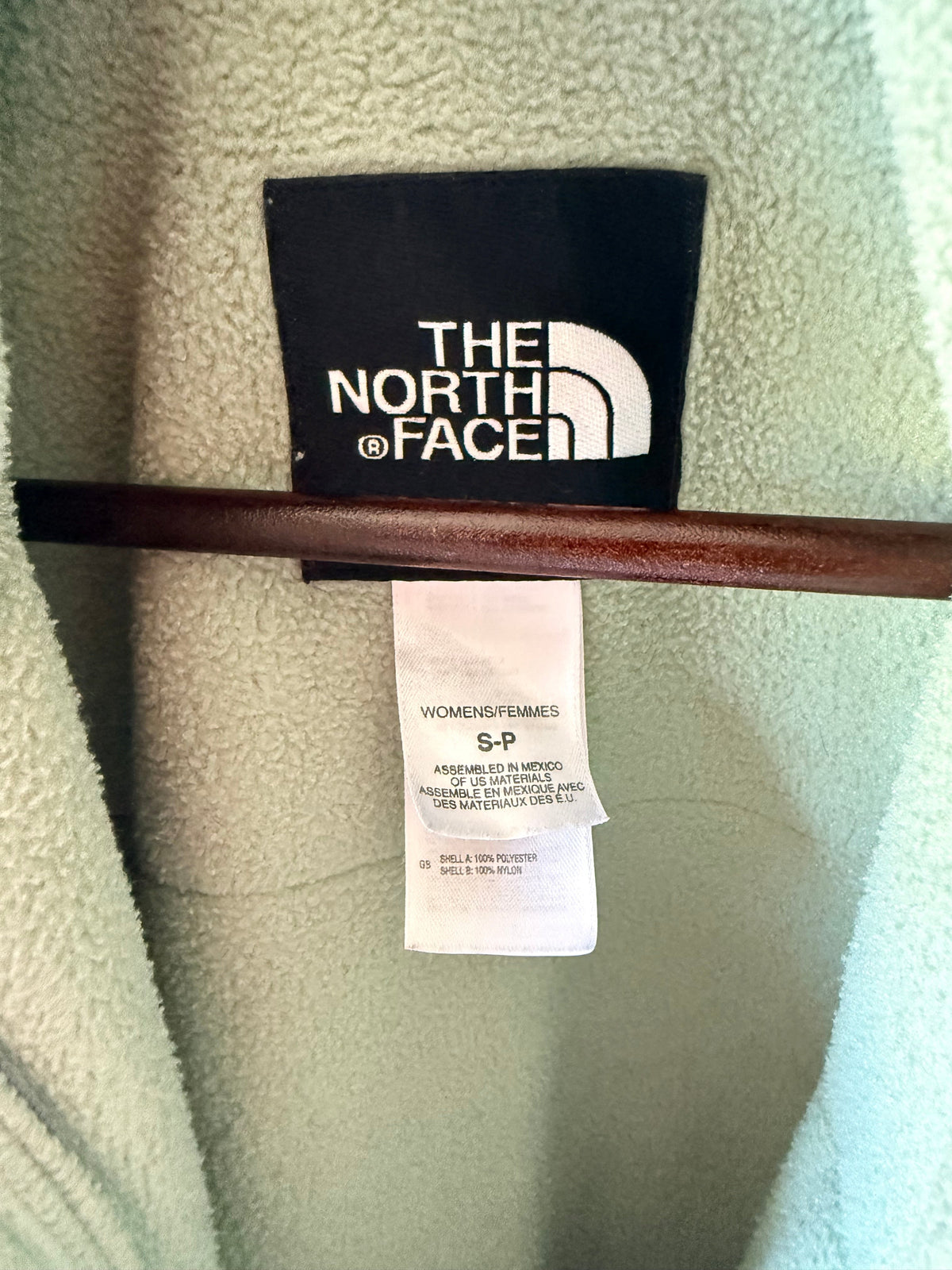 #143 The North Face light green fleece women’s size small