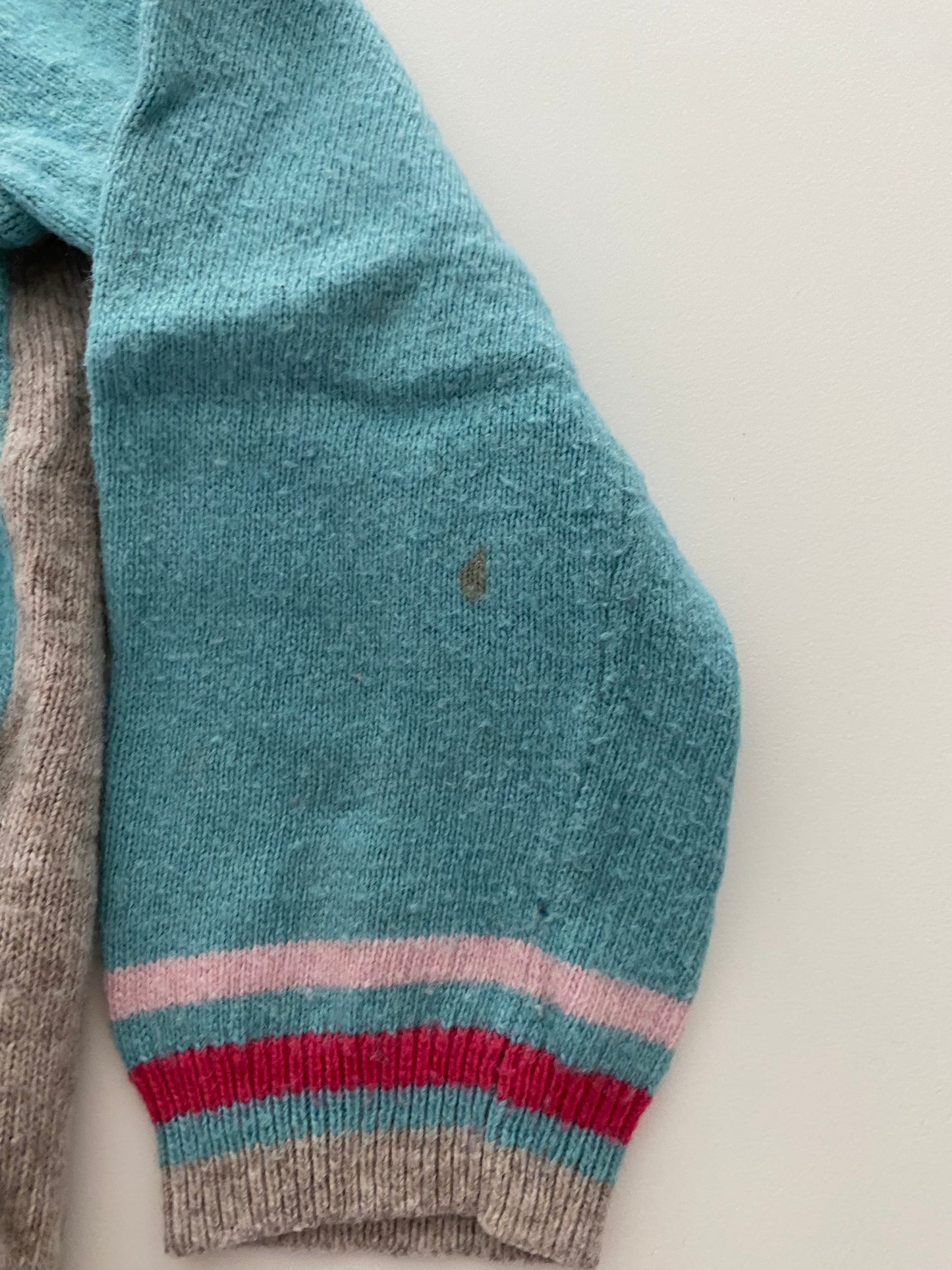 #117- Girls 3T, Boden puppy button-down sweater, GUC