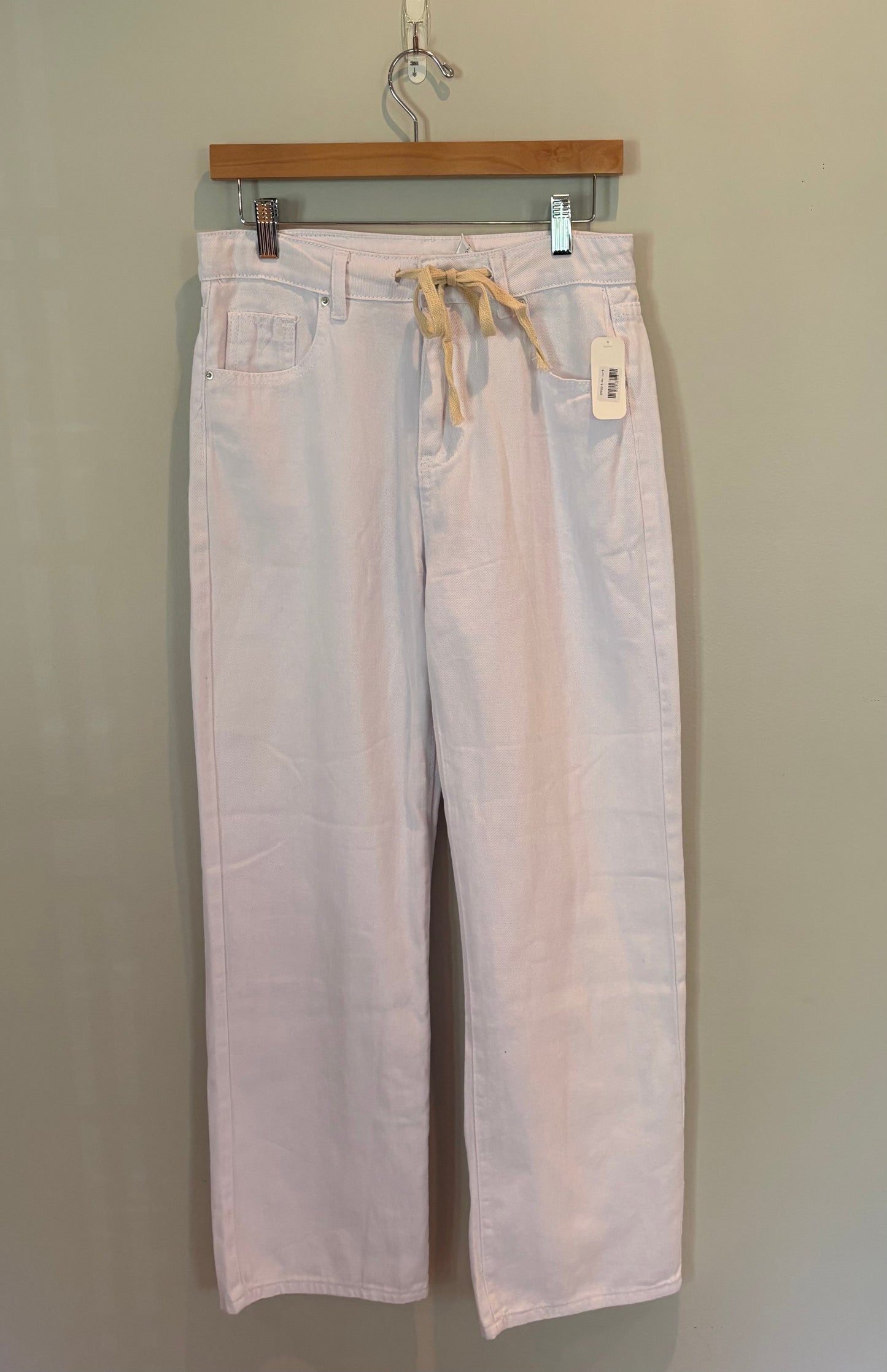 #28 REDUCED NEW Women’s Relaxed Fit Drawstring White Denim- Size Small (2 of 2)