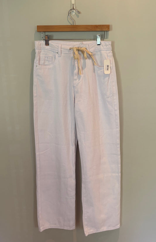 #28 REDUCED NEW Women’s Relaxed Fit Drawstring White Denim- Size Small (2 of 2)