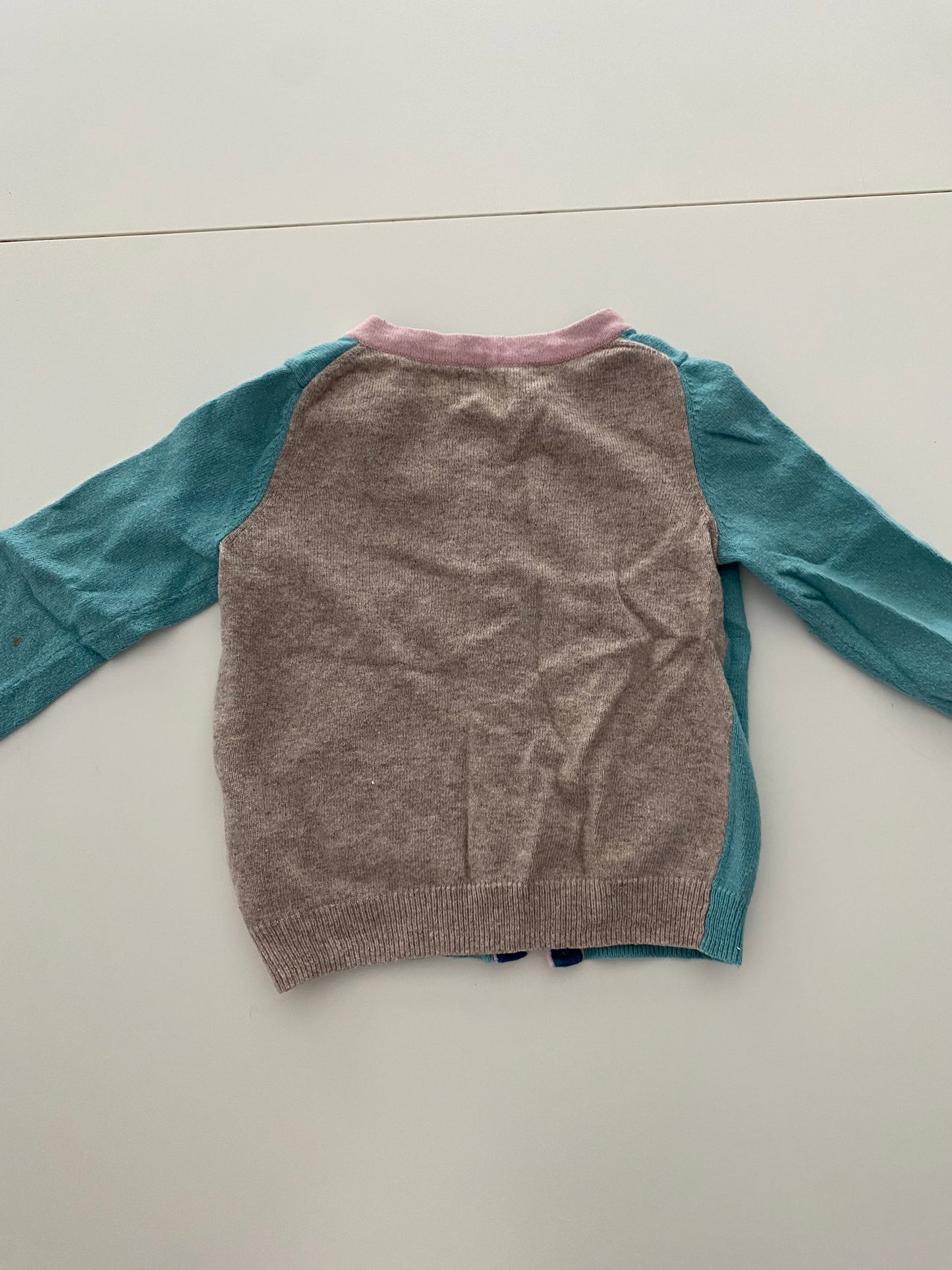 #117- Girls 3T, Boden puppy button-down sweater, GUC