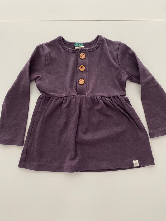 #117- Little Road Co. Dark purple tunic, girls 3Y, VGUC
