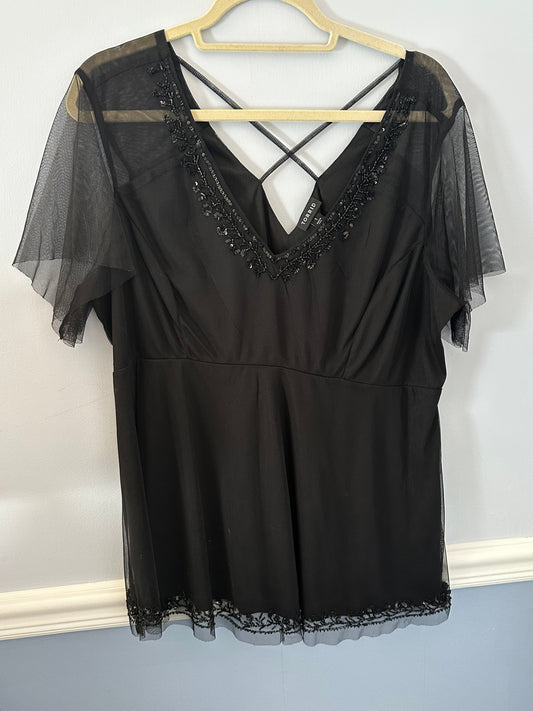 #162 Torrid Black Shirt sz 1