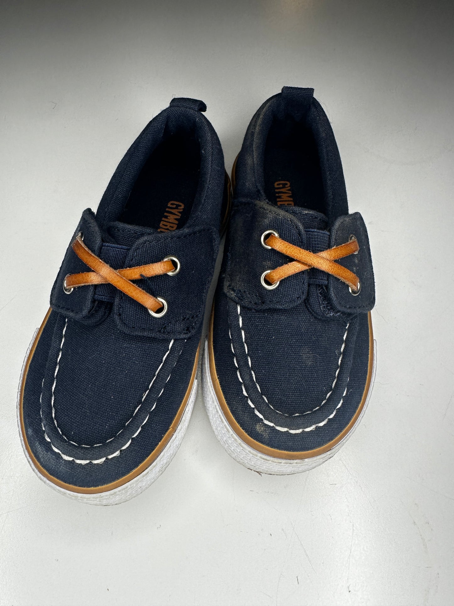 #33 Gymboree Boys navy blue boat shoe (listing 2)