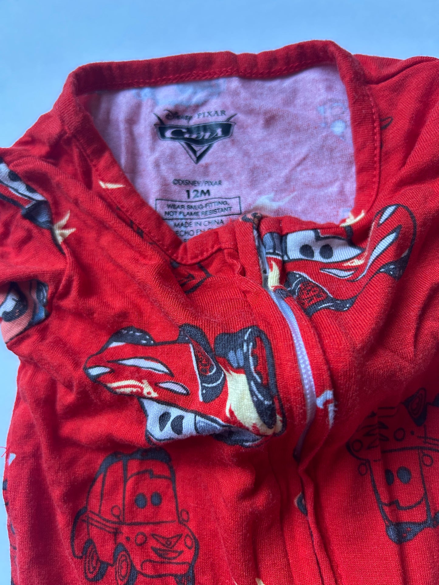 Seller #21 bamboo lightening McQueen 9-12mo