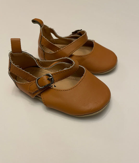 Girls 0-3M Brown Flats/Shoes