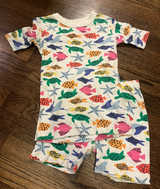 #67 Hanna Andersson Pajamas Tropical Fish 6/7