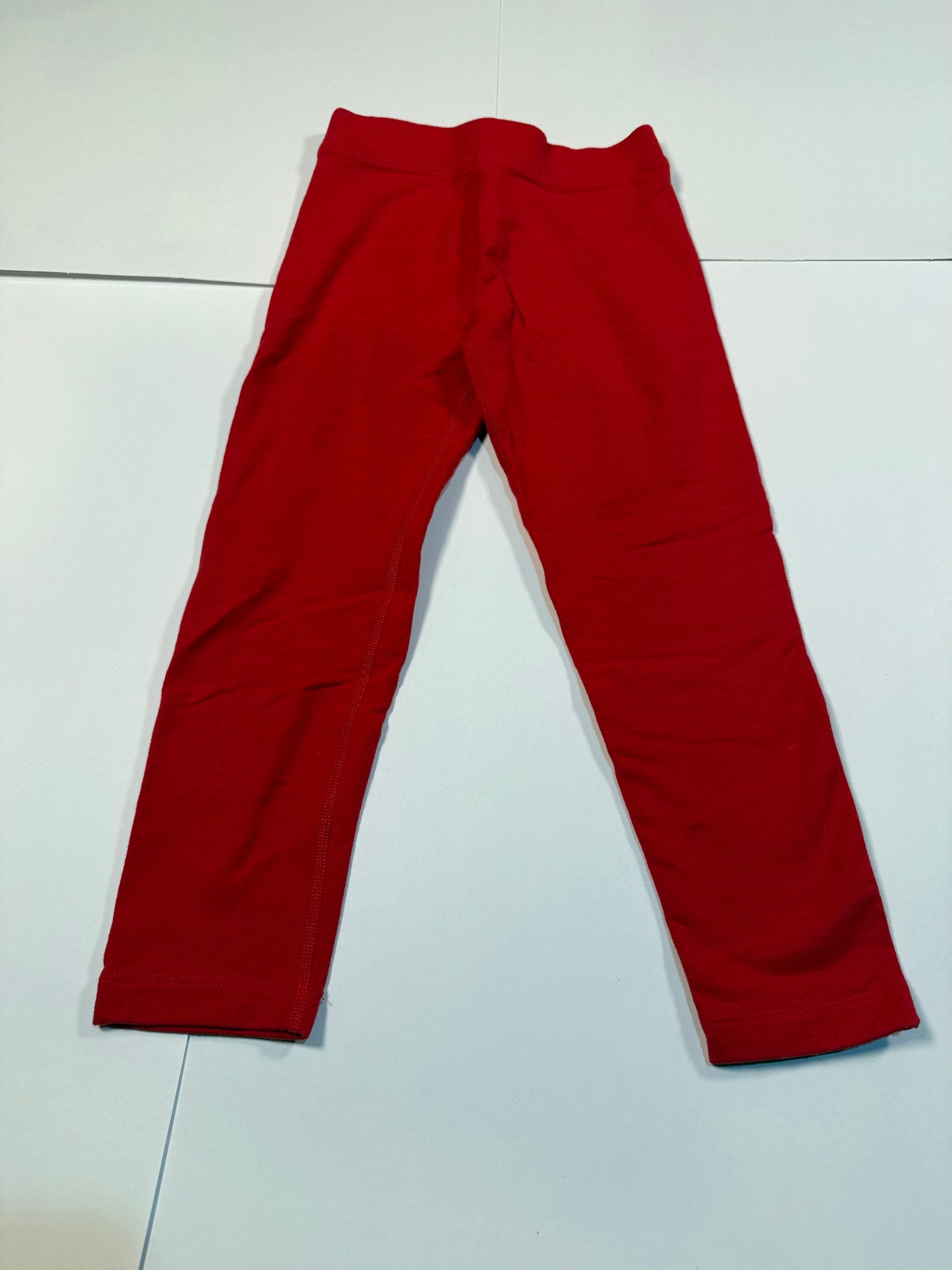#180 Girls 5 Primary Legging Bundle - Red Green and Gray