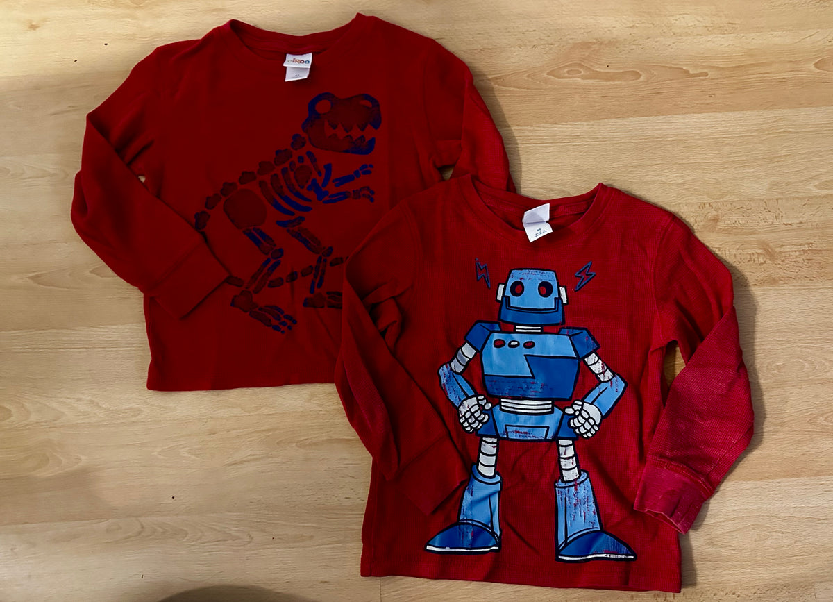 #171 Boy's Size 5 Long Sleeve Shirt Bundle (4 Shirts)