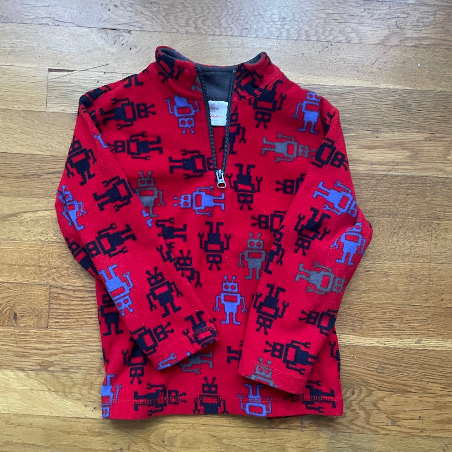 #116 Hanna Andersson boys 5-6 quarter zip