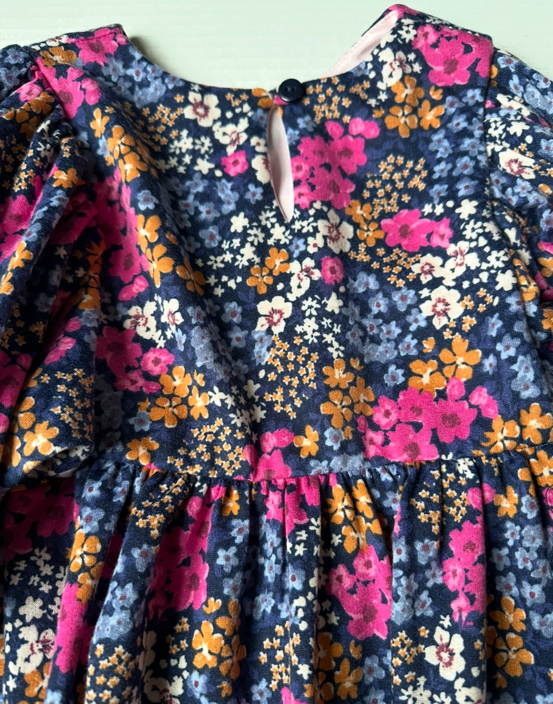 #146 Bonnie Jean L/S Floral Dress Girls 4T