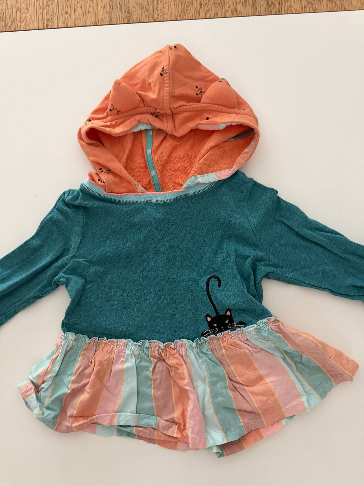 #117, Girls 2T, Matilda Jane cat hoodie, GUC