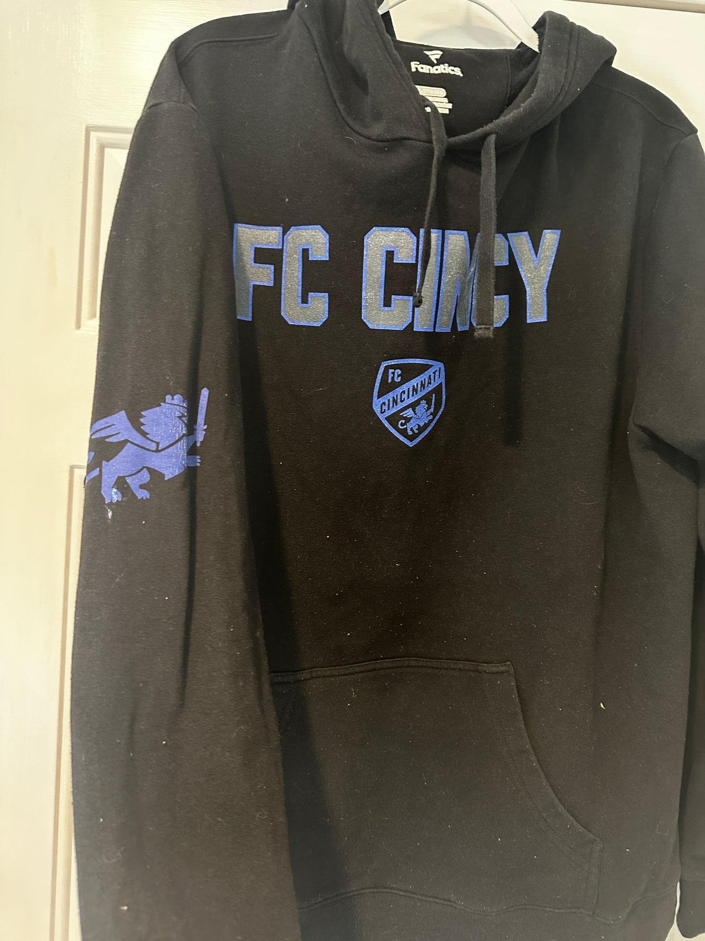 #33 REDUCED Fanatics FC Cincinnati Black Hoodie size 2XL/XXL