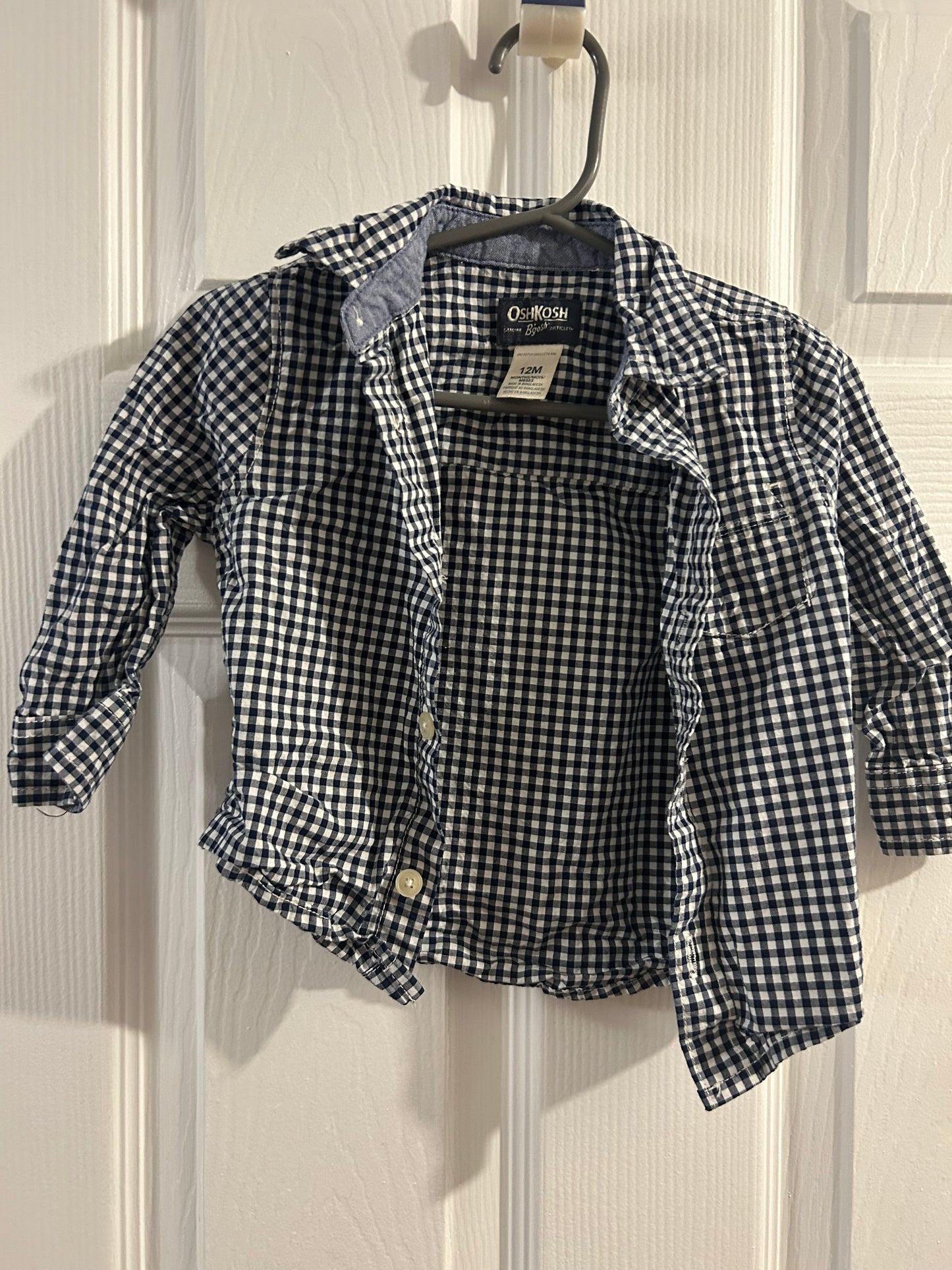 Seller 21 OshKosh button up 12mo boys