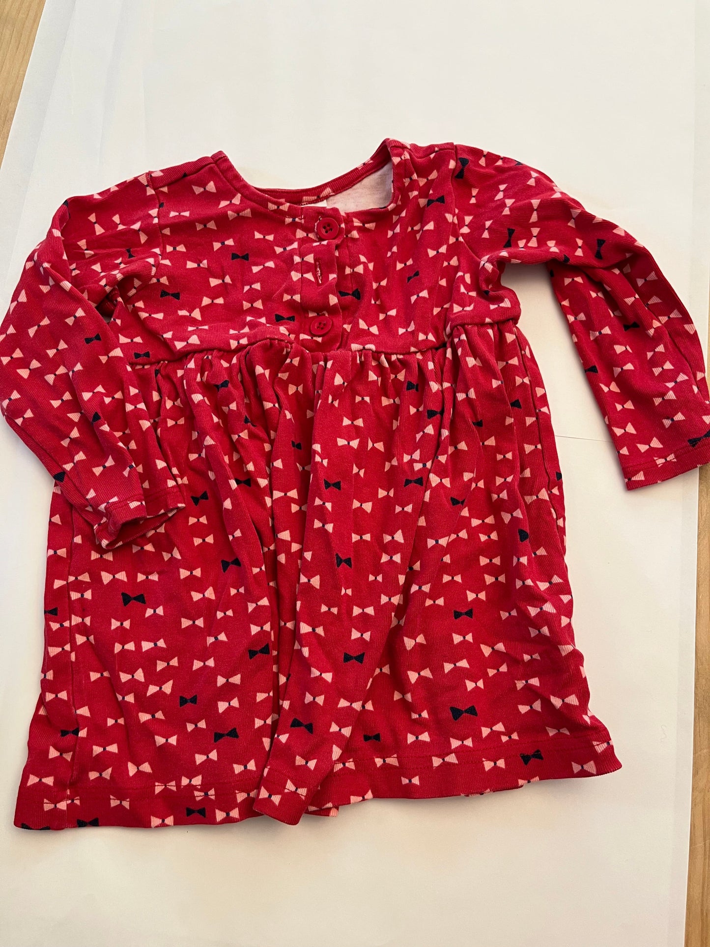#36 Hanna Anderson 2T Long Sleeved Cotton Dress