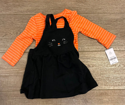 NWT 3-6m Halloween Cat Outfit