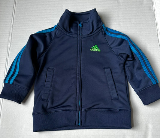 #93 Adidas Navy Track Jacket Boys 12M