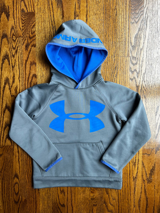 Seller #115 - REDUCED Under Armour Boys Size Small Hoodie (Gray & Blue), VGUC