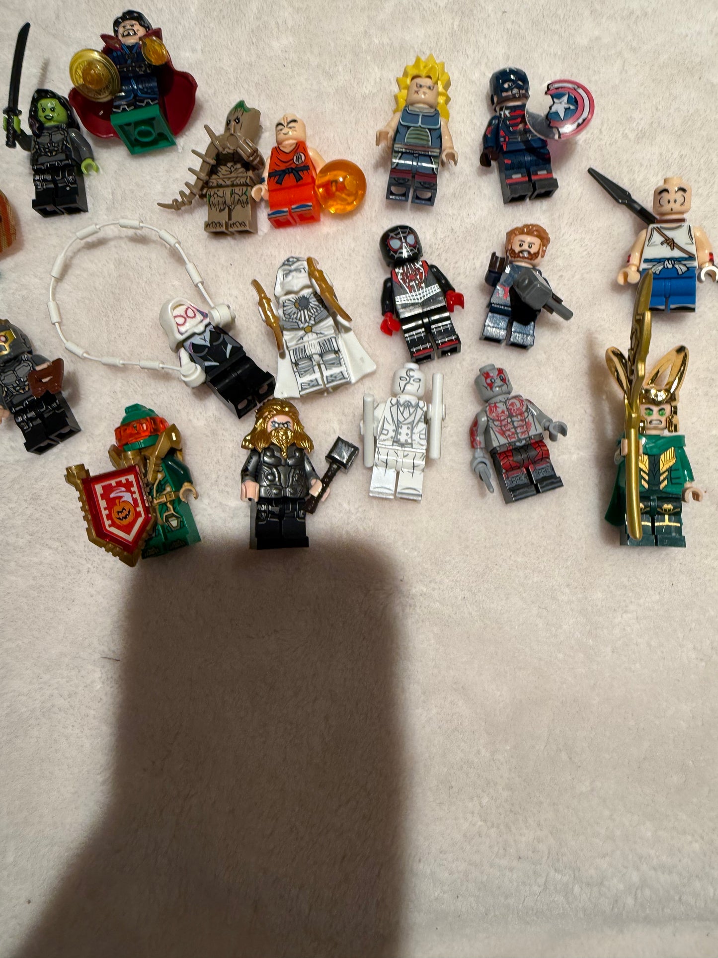 136 known popular  action figure as  legos