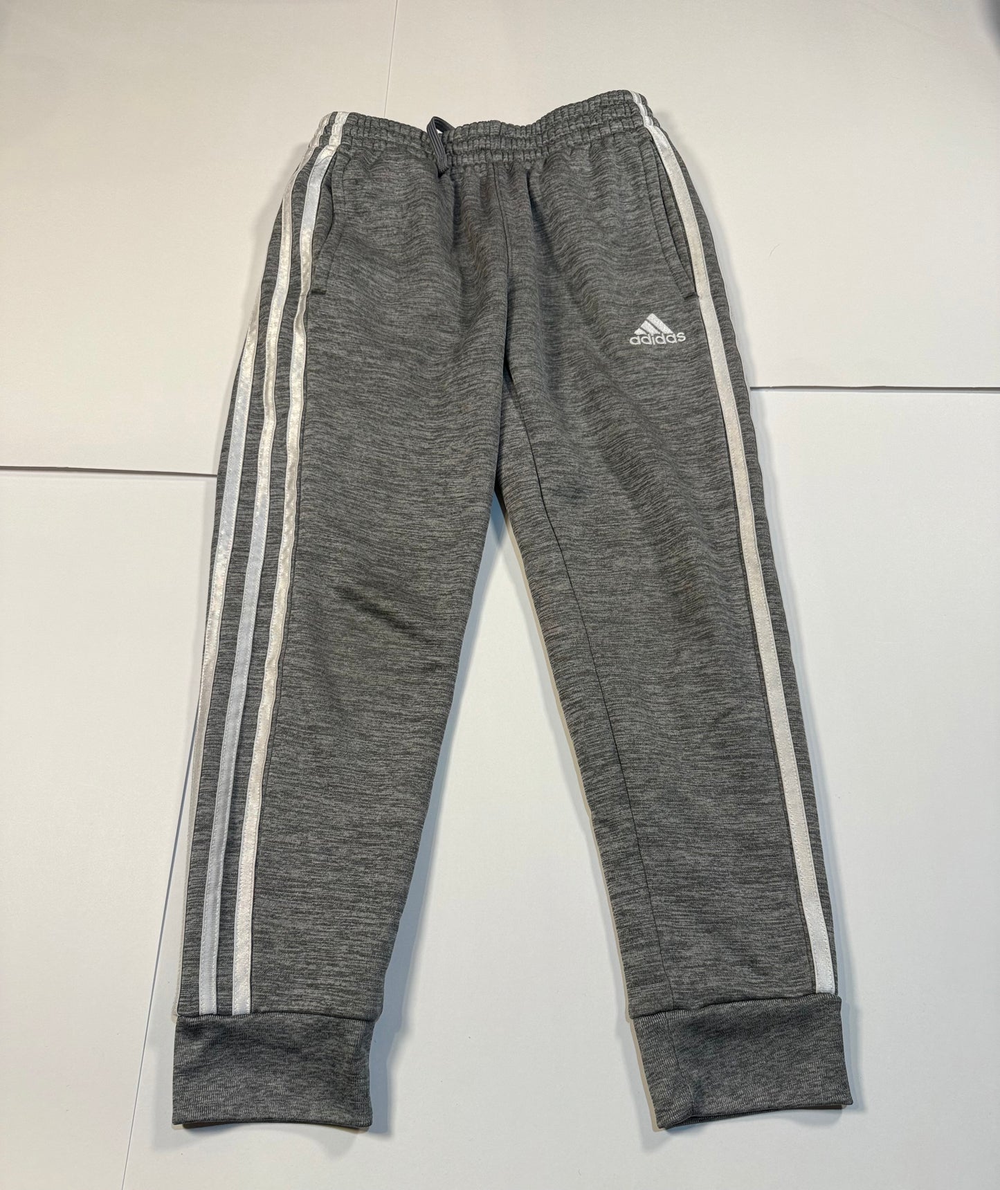 #180 Boys Small 8 Adidas Jogger Bundle -Light and Dark Gray