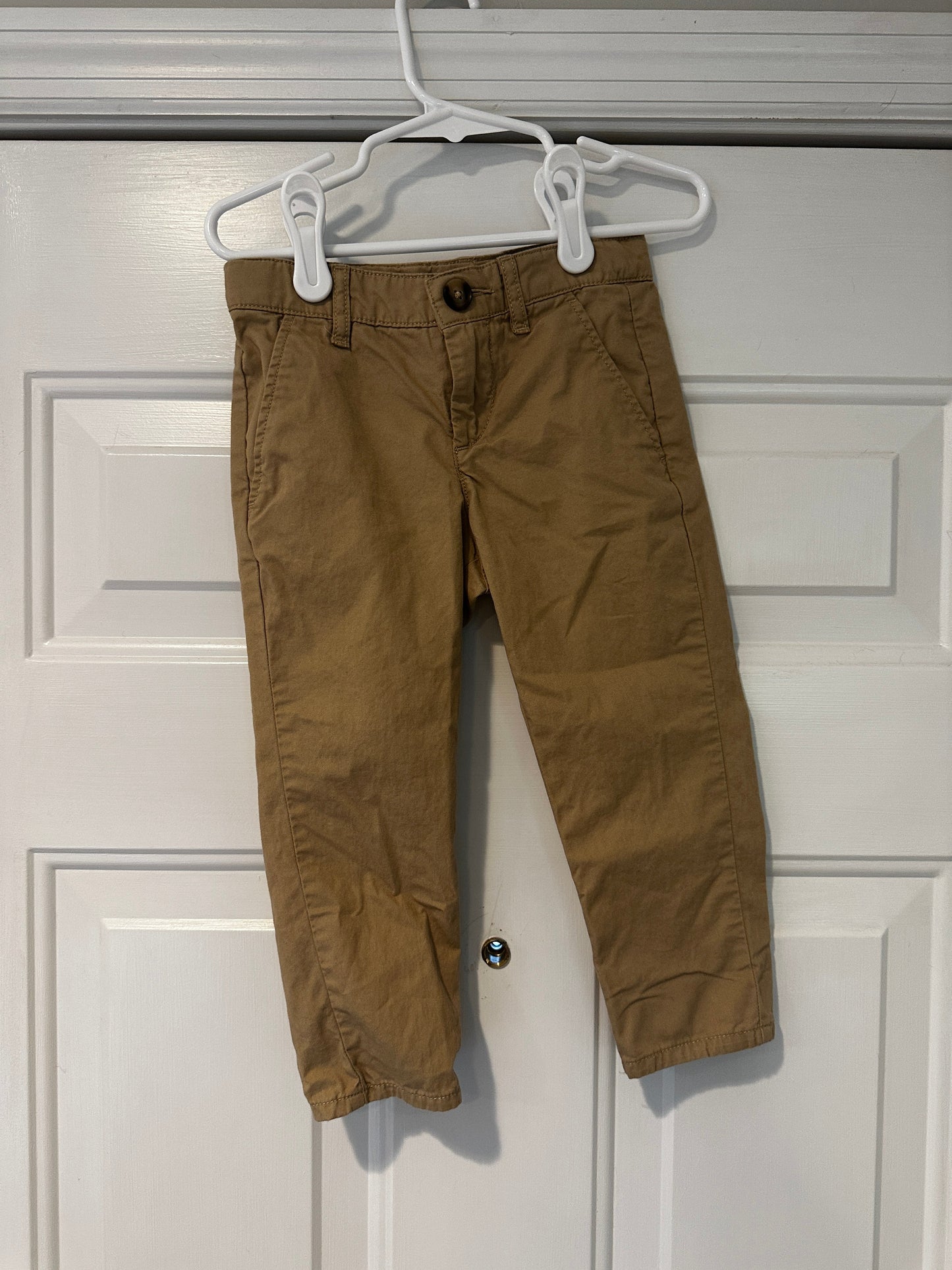 #33 REDUCED Boys H&M Khaki Chino Pant 2T and Gymboree Linen white button down shirt 2T (listing 1)