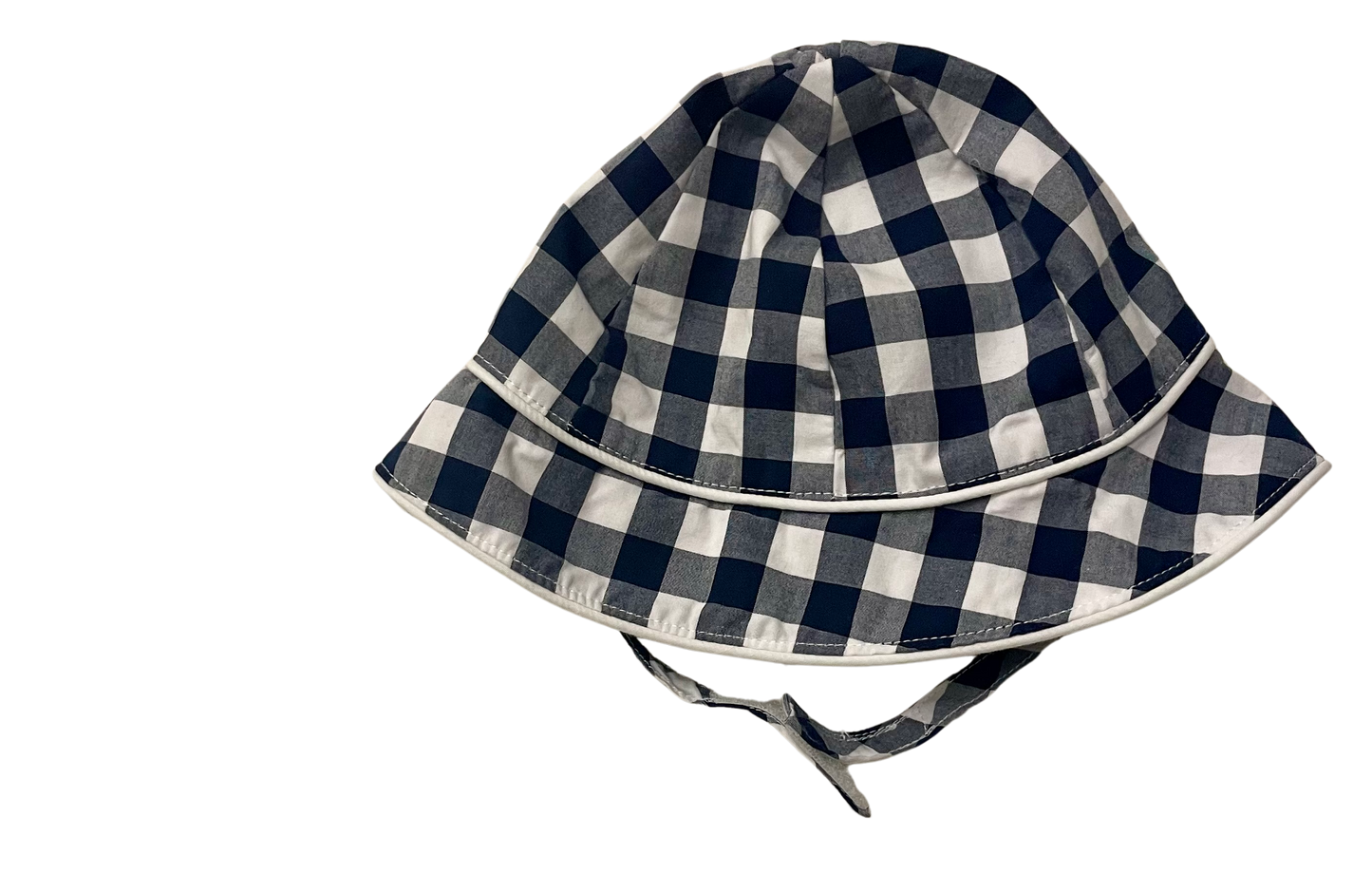 Janie and Jack boys gingham sun hat 0-3M