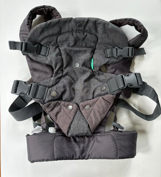 #101 Infantino Flip 4-In-1 Convertible Baby Carrier Gray Charcoal