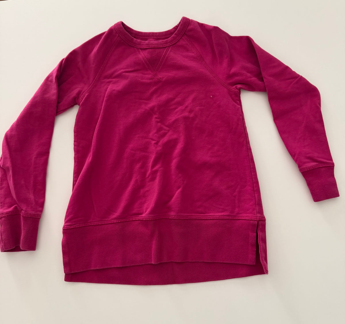 #117, Girls 5T, Primary magenta sweatshirt, VGUC