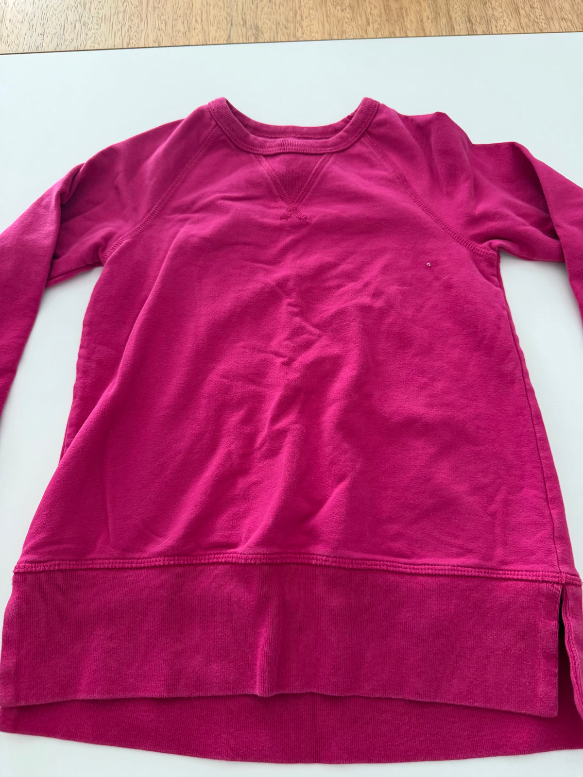 #117, Girls 5T, Primary magenta sweatshirt, VGUC