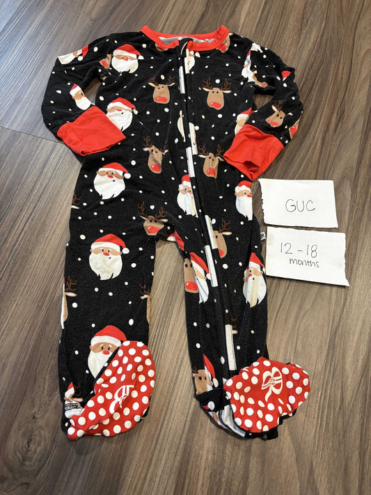 #138 - 12-18 Mo Bums & Roses (Bamboo) Santa Zippy GUC