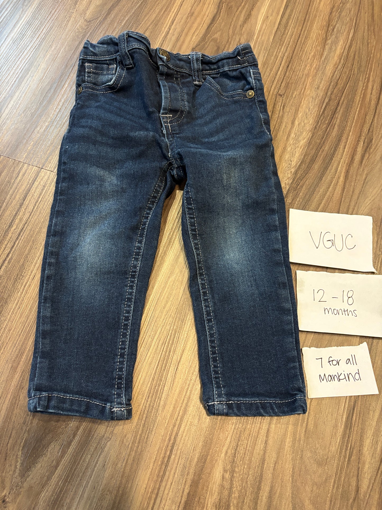 #138 - 12-18 Mo - VGUC 7 for all Mankind - Jeans - PU 45236