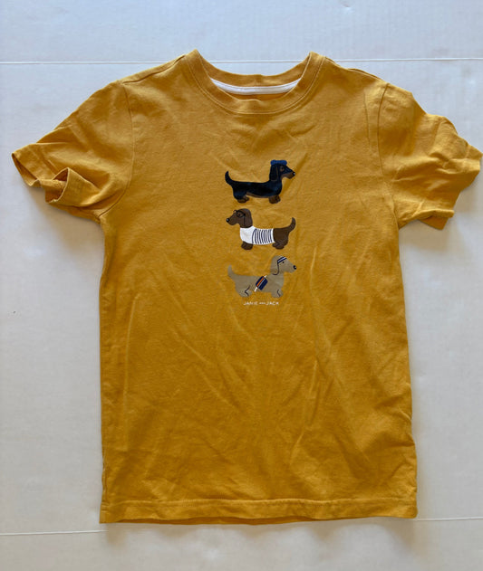 Reduced Seller 121 VGUC Janie and Jack Dachshund Shirt Size 7